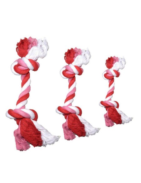 corde-avec-nœuds-rouge-et-blanche