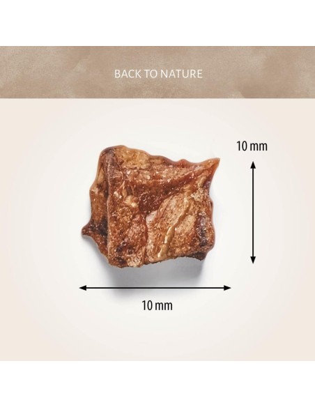 Dimensions des morceaux de canard 100% naturels. CANICE DUCK 80 GR.