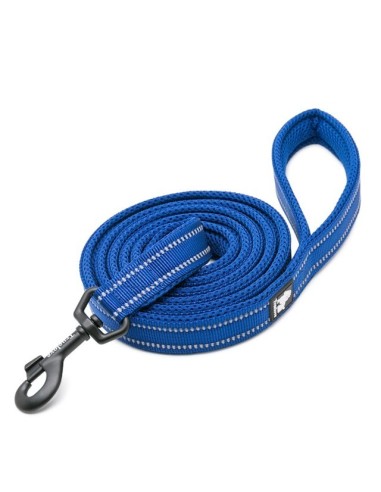 Laisse truelove bleu royal enroulée