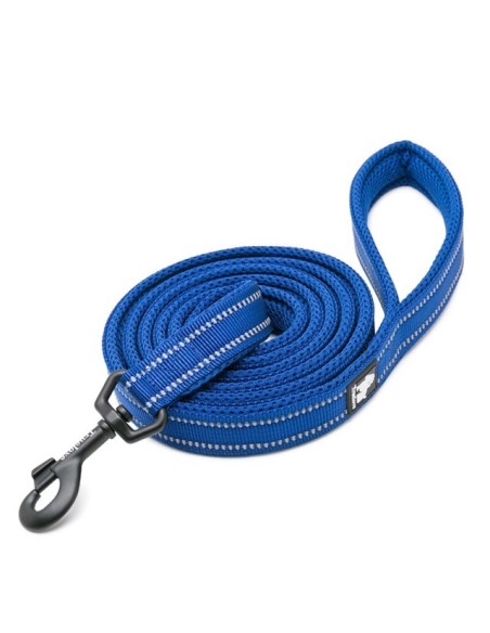 Laisse truelove bleu royal enroulée