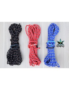 Longe pour chien de 10 ou 15m Kaliboutik rouge, bleu ou noire