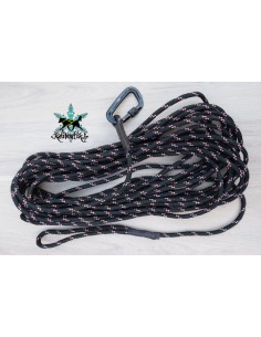 Longe pour chien de 10 ou 15m Kaliboutik rouge, bleu ou noire 2