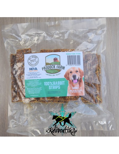 sachet de 500g de lamelles 100% Lapin.