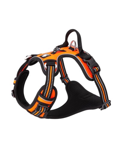 Harnais Country+ Truelove vue de côté gauche - orange - kaliboutik