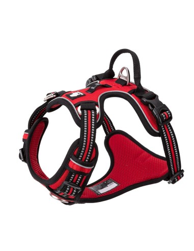 Harnais Country+ Truelove vue de côté gauche - rouge - kaliboutik
