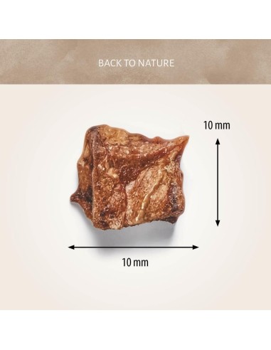 Dimensions des morceaux de canard 100% naturels. CANICE DUCK 80 GR.