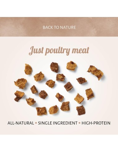 Autre vue des morceaux volailles 100% naturels. CANICE POULTRY 90 GR