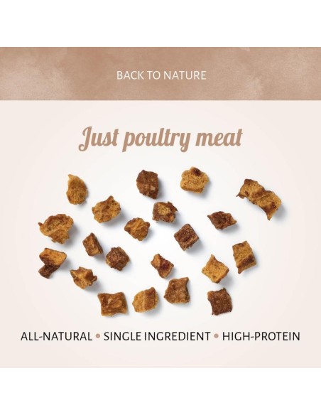 Autre vue des morceaux volailles 100% naturels. CANICE POULTRY 90 GR