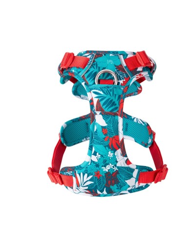 Harnais Country+ spécial édition Truelove vue de dessous - rouge et bleu - kaliboutik