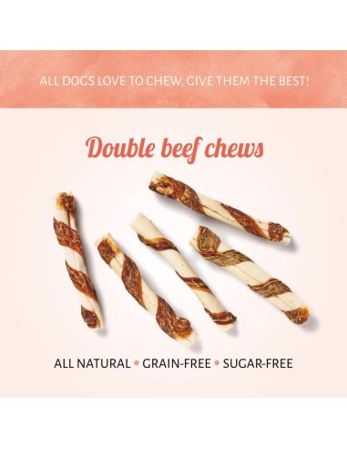 autres vues de l'os à macher avec pharynx de boeuf. Antos ROLL STICK WHITE + GULLETS