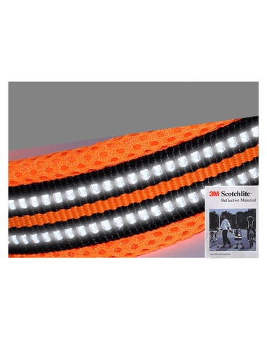 Collier Truelove Flex orange vu de la bande réfléchissante 3M
