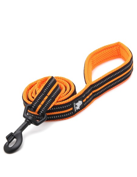 Laisse truelove orange enroulée