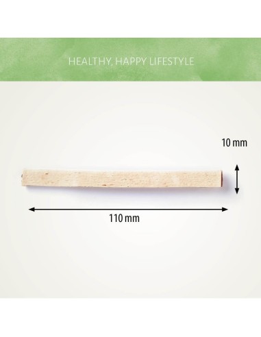 Dimensions friandises Lamelles de poulet et poisson 100 gr. Antos CHICKEN&FISH STRIPS