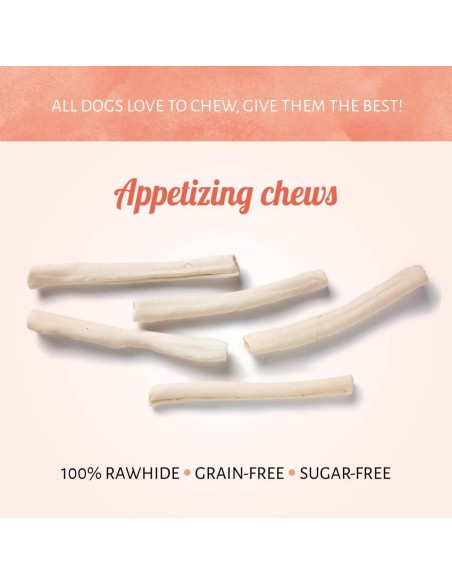 Dureté des bâtonnets Os à macher par lot de 3. Antos MINI ROLL 3 PCES BLANC