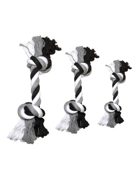 corde-avec-nœuds-grise-et-blanche