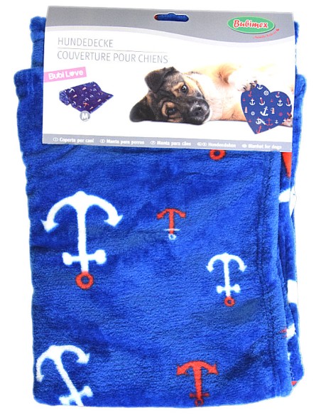 Couvertures polaires pour chiens marine taille M